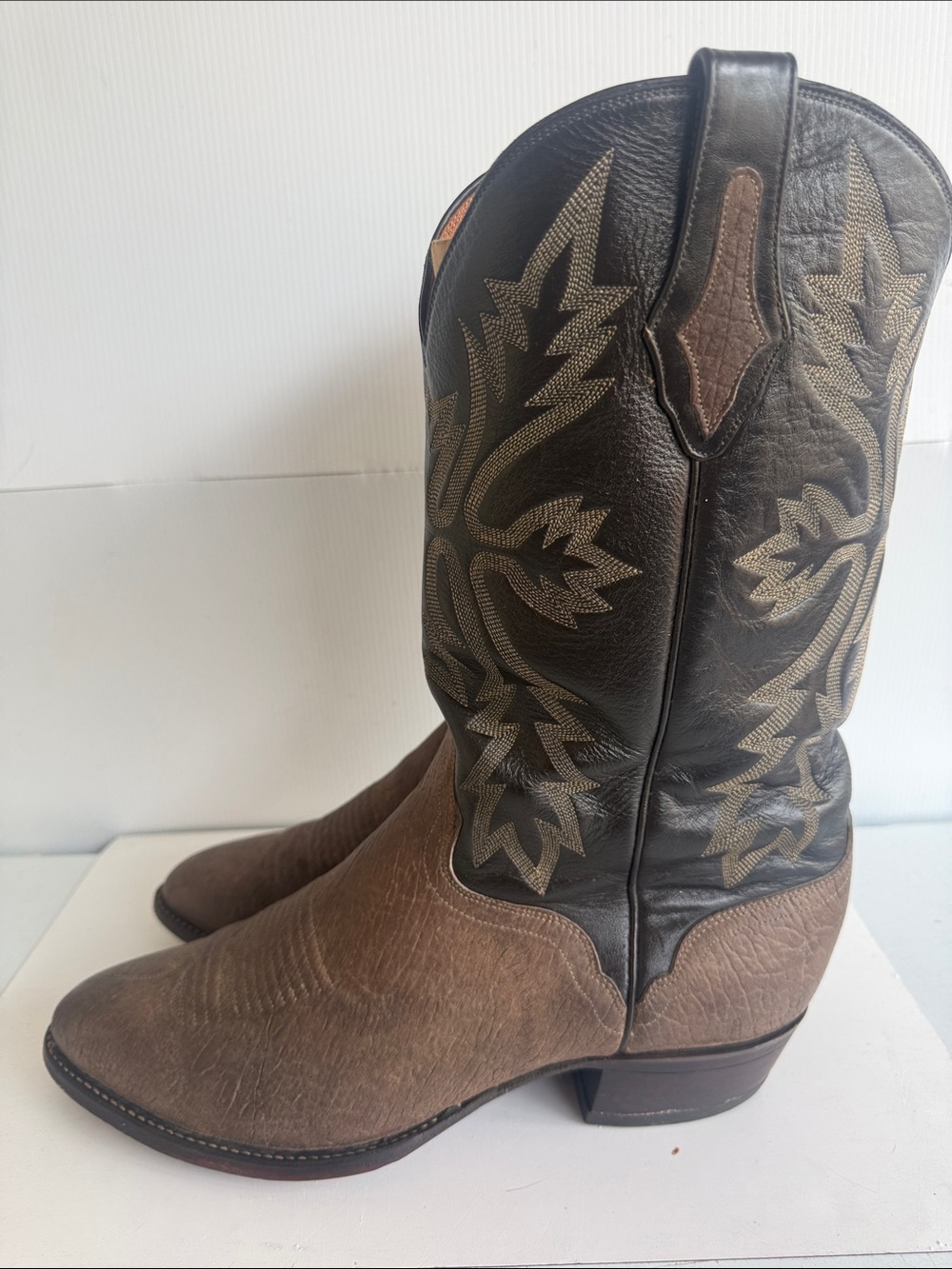 VINTAGE 1989 EL DORADO EXOTIC BOOTS SIZE 12 D TEXAS USA - Picture 7 of 16